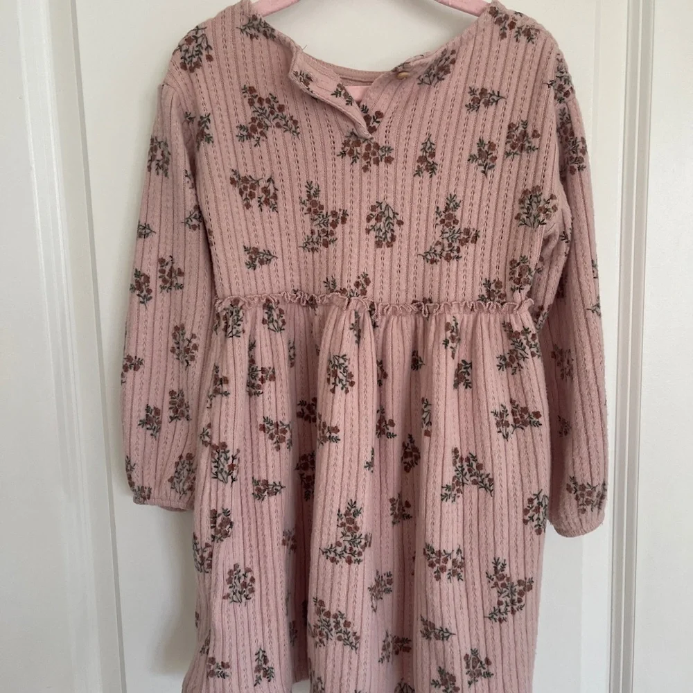 Zara Pink Floral Kids Dress